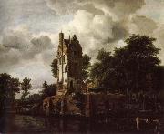 Jacob van Ruisdael Reconstruction of the ruins of the Manor Kostverloren Germany oil painting artist